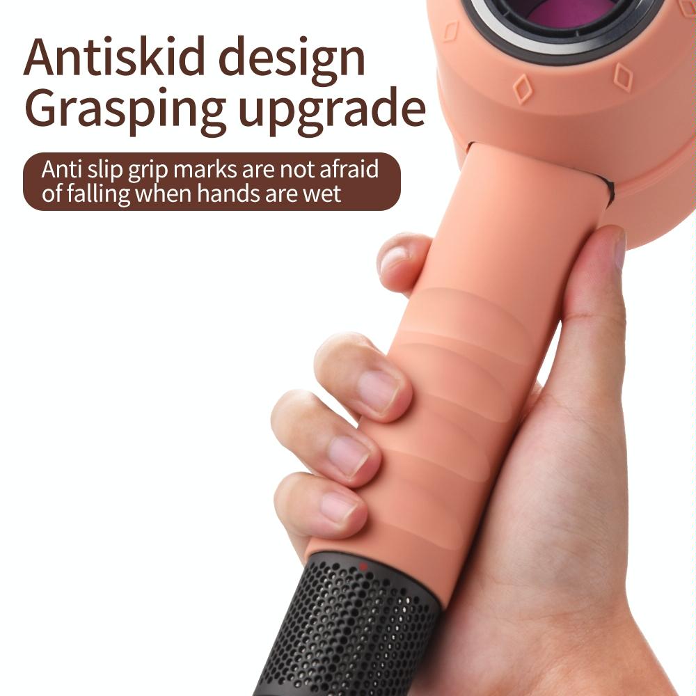 Shockproof Silicone Case For Dyson Hair Dryer Lavender Grey