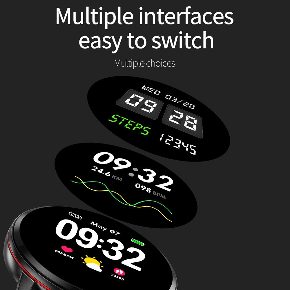 Waterproof Smart Bracelet With Colour Screen Call Heart Bp Sleep Oxygen Monitoring Gold