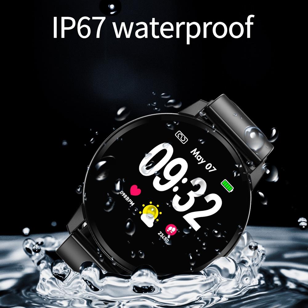 Waterproof Smart Bracelet With Colour Screen Call Heart Bp Sleep Oxygen Monitoring Gold