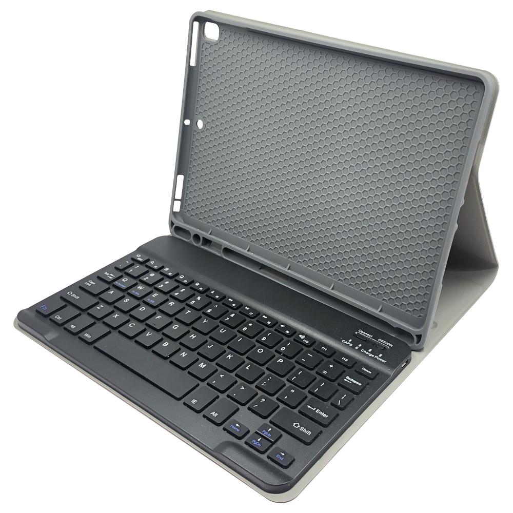 Bluetooth Keyboard & Leather Tablet Case For Ipad Pro / Air 9.7 With Detachable Design Pencil Holder