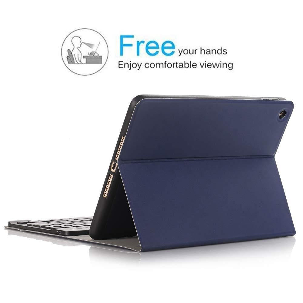 Bluetooth Keyboard & Leather Tablet Case For Ipad Pro / Air 9.7 With Detachable Design Pencil Holder