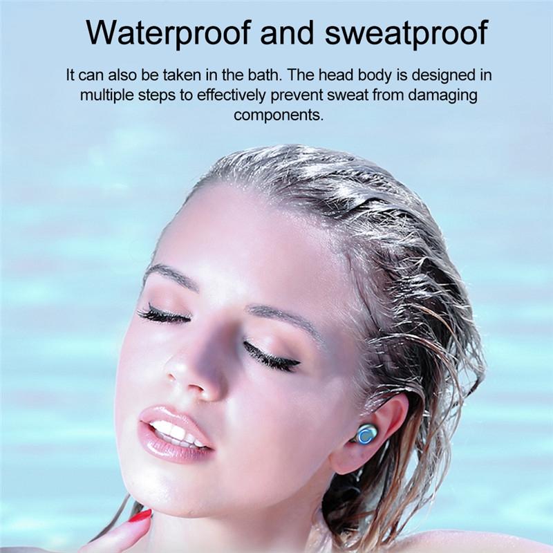 Wireless Noise Cancelling Earbuds With Charging Case Blue
