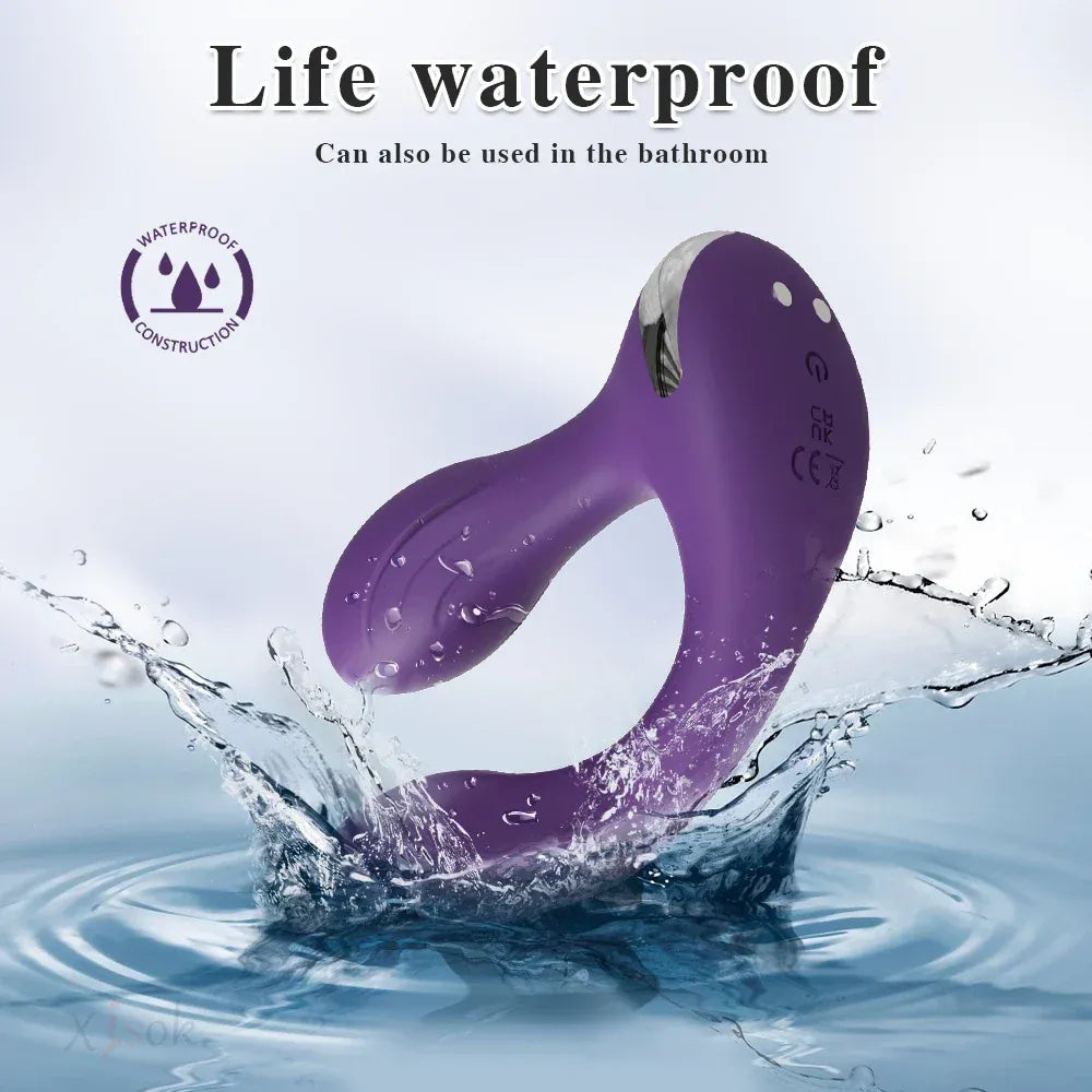 App Control Dual Ended Vibrator For Women Clit Anal Stimulation Couples Red