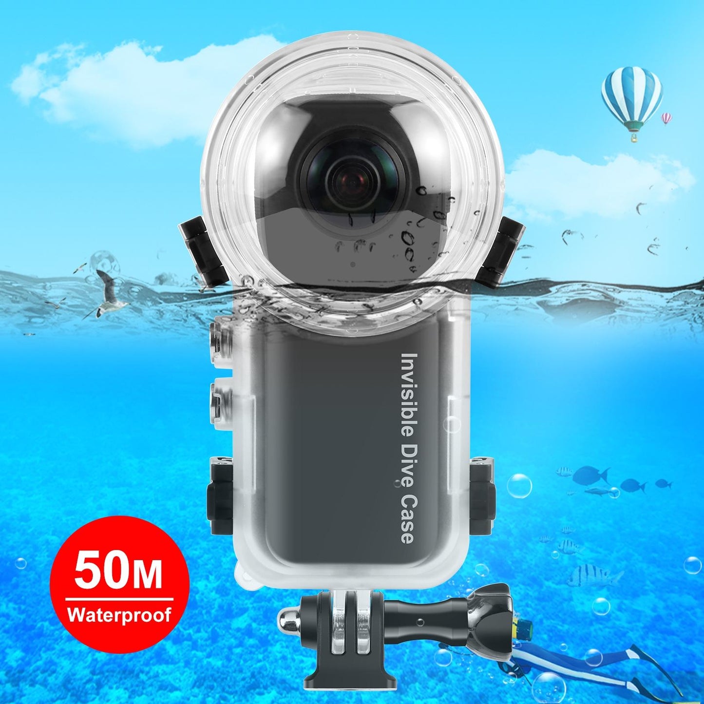 Waterproof Dive Case For Insta360 X3 50M Depth