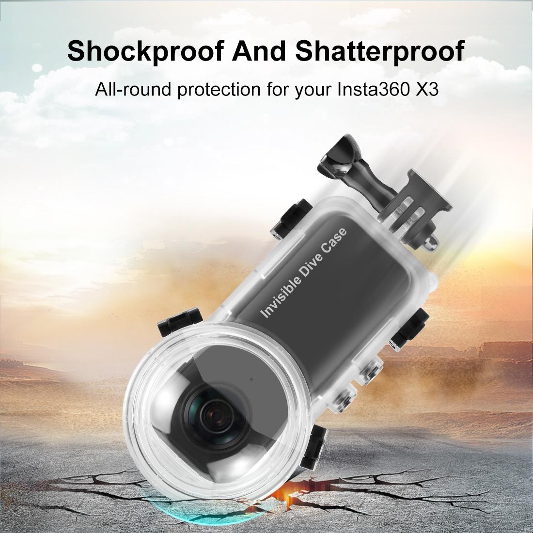 Waterproof Dive Case For Insta360 X3 50M Depth