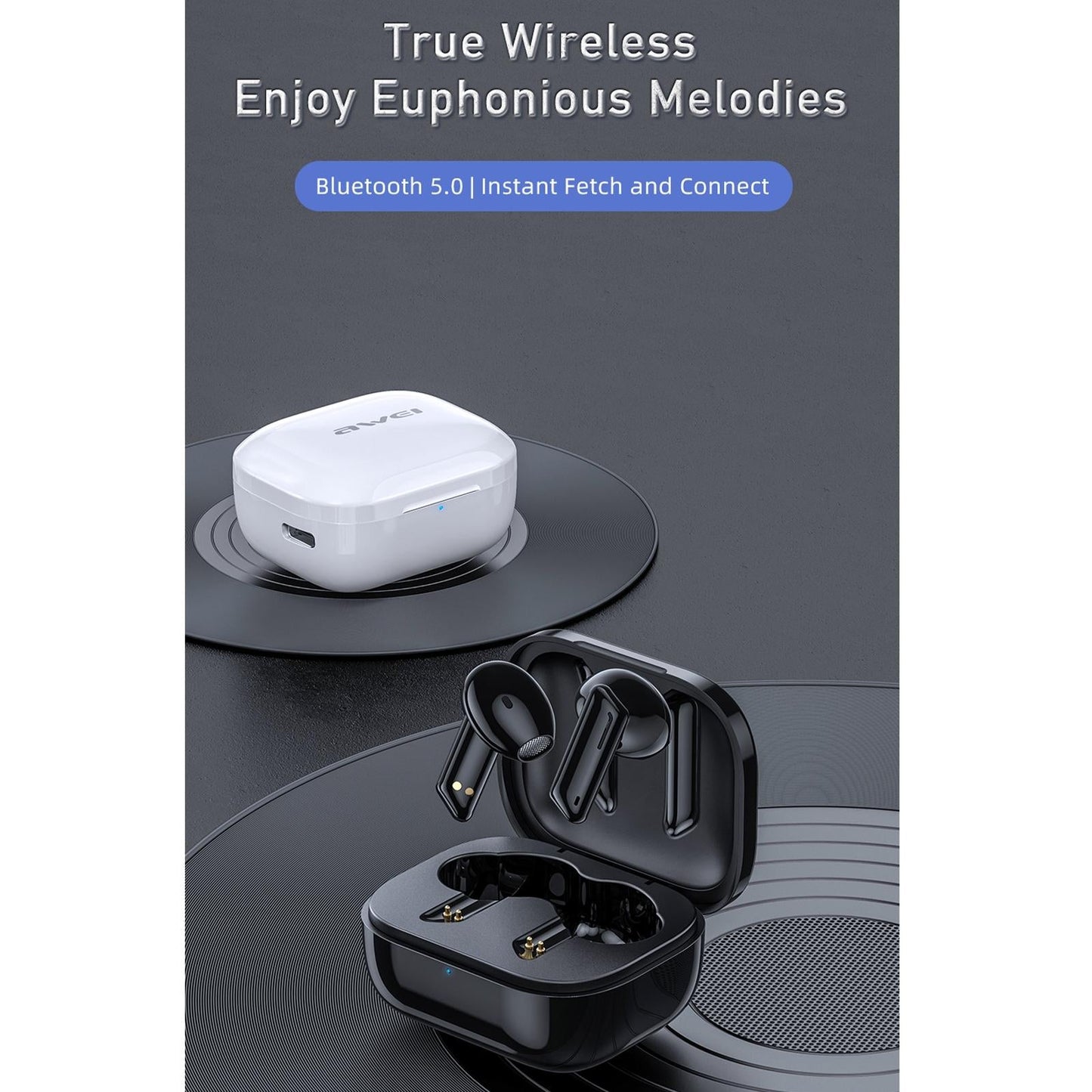 True Wireless Stereo Bluetooth 5.0 Earphones T36 White