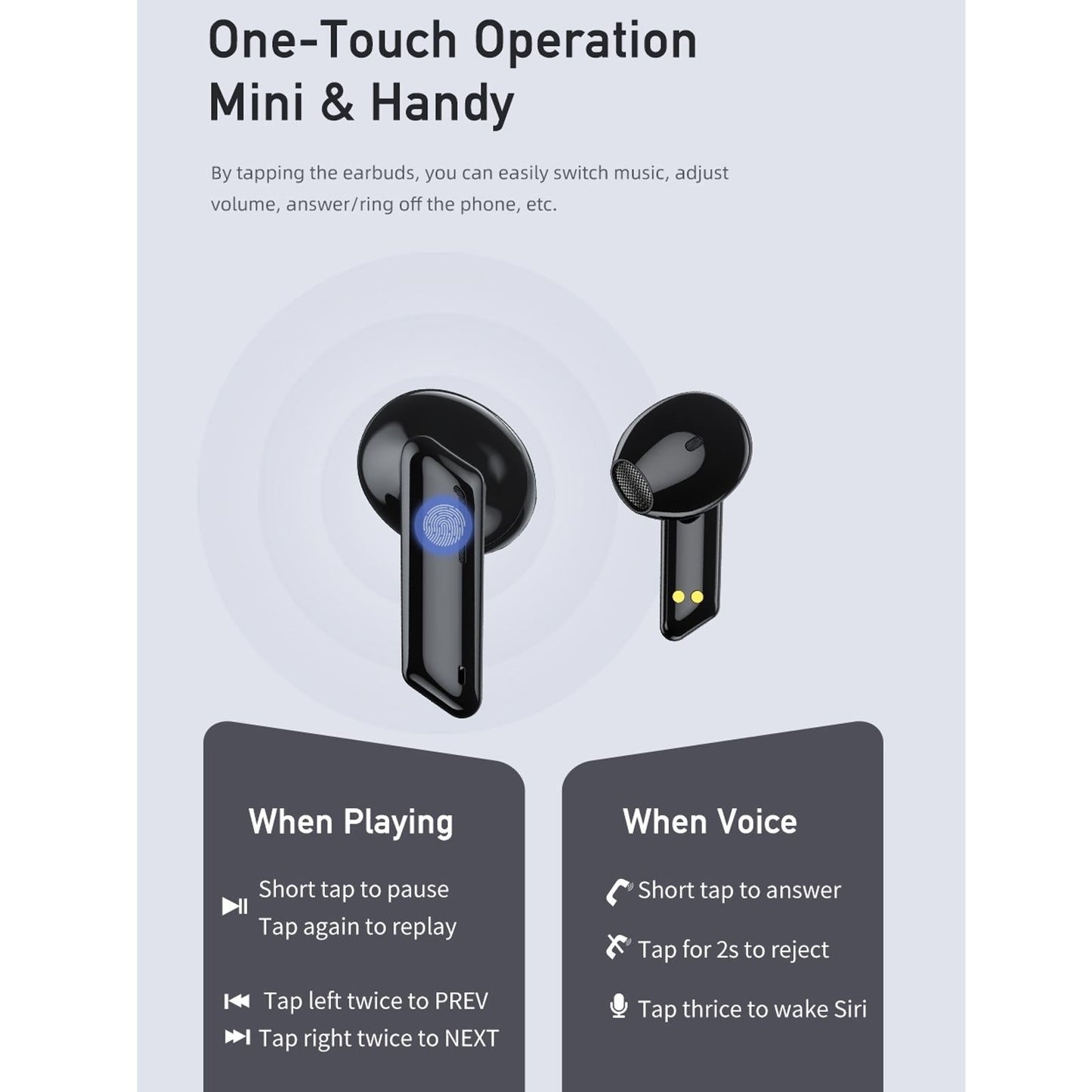 True Wireless Stereo Bluetooth 5.0 Earphones T36 White