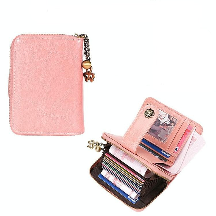 Rfid-Blocking Women Wallet With Card Slots Anti-Magnetic Yellow
