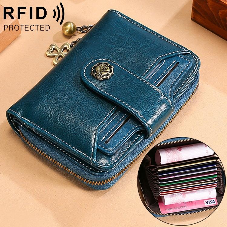 Rfid-Blocking Women Wallet With Card Slots Anti-Magnetic Yellow