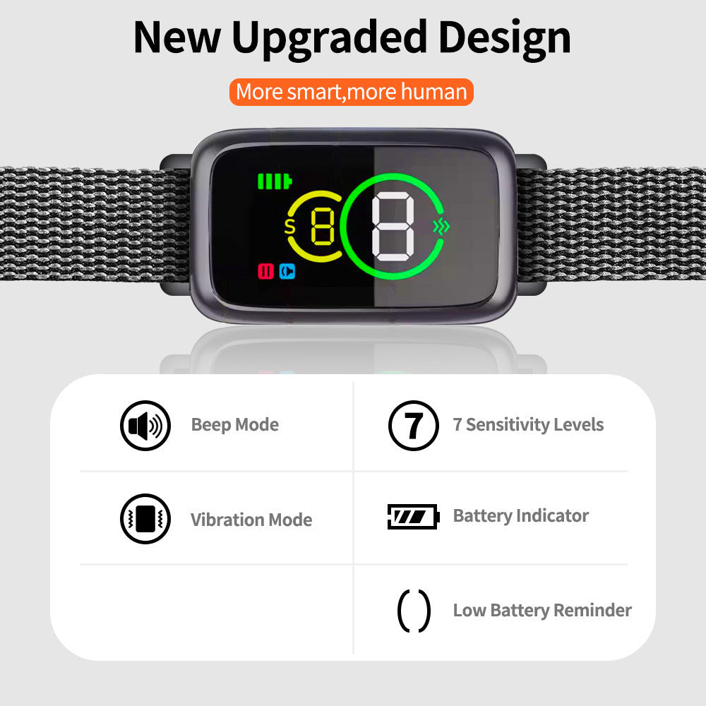 Smart Dog Training Collar With Beep Vibration Modes 7 Adjustable Sensitivity Levels Upgraded Design Lcd Display