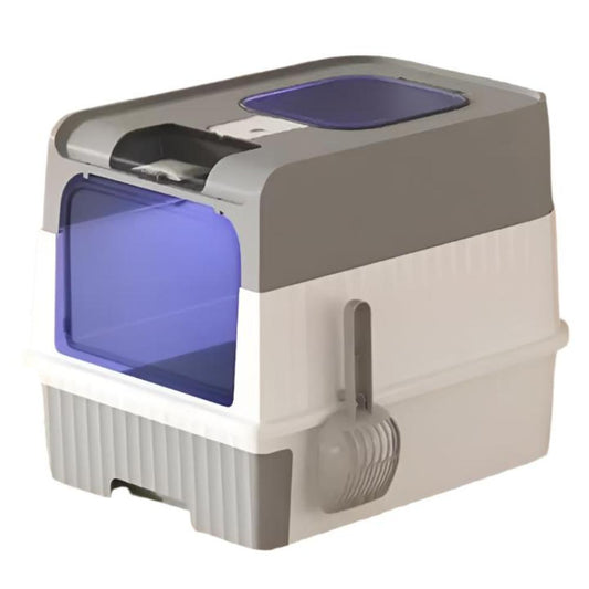 Automatic Uv Sterilizing Cat Litter Box Enclosed Design Odor Control And Germicidal Technology