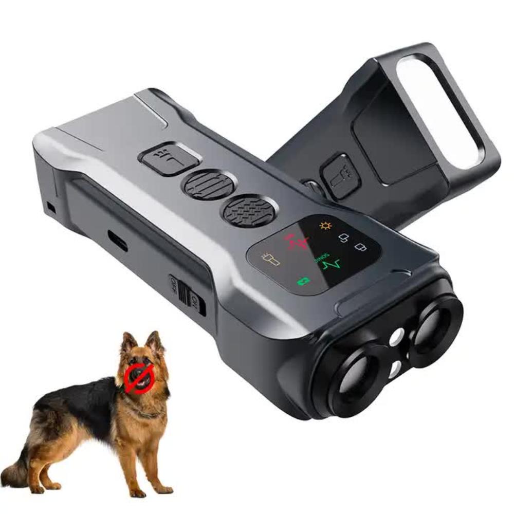 Elosung P9 Ultrasonic Dog Repellent Device Dual Mode Flashlight Deterrent
