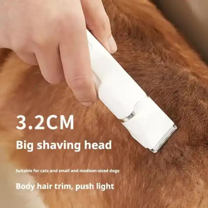 White T70 4 In 1 Pet Grooming Kit Full Body Detail Paw Hair Trimmer And Nail Grinder