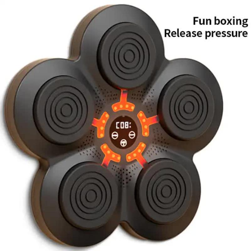 Elosung Smart Interactive Boxing Target Wall Pad With Gloves For Adult Led Training Board Bluetooth Music And Speed