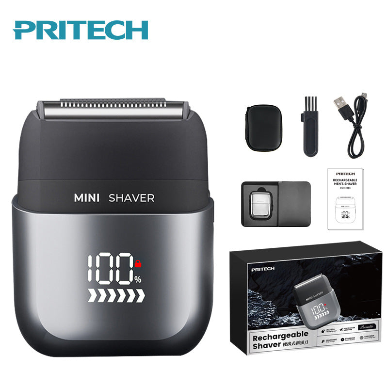 Pritech Smart Mini Electric Shaver Digital Display Model Rsm 2289 Blue