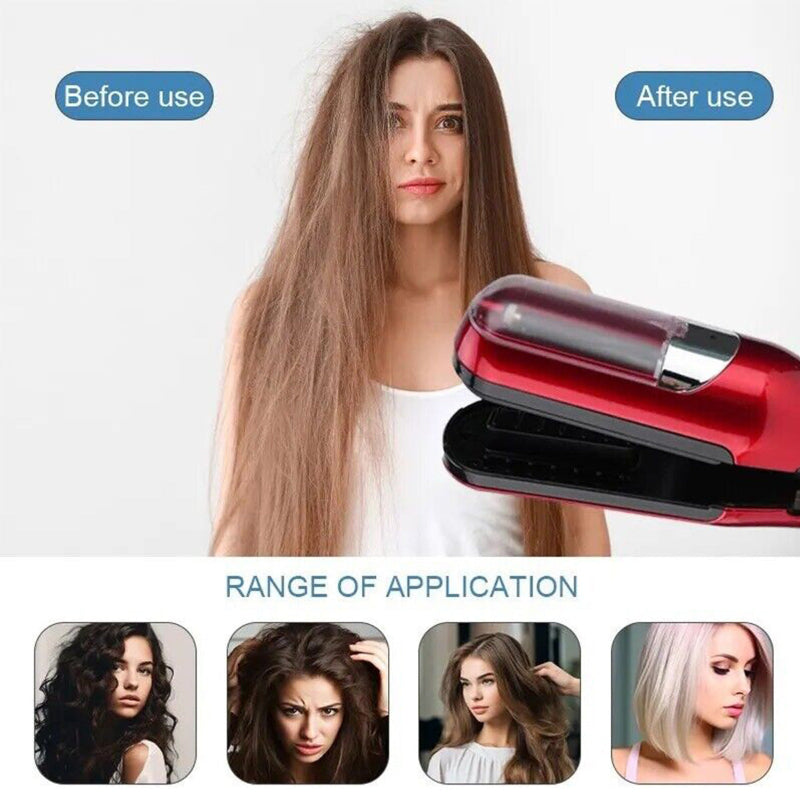 Elosung Pink Mini Automatic Hair Repair Split End Remover Trimmer For Dry Splitting Damaged And Brittle Ends Men Women S