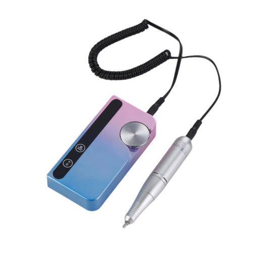 Elosung Blue Pink Portable Rechargeable Electric Nail Drill Professional Polishing Machine For Beauty Salons