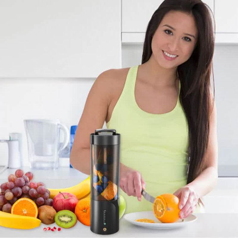 Elosung White Portable Juicer Magnetic Charging Fresh Blender Multifunctional Ice Crushing Fruit Mixer
