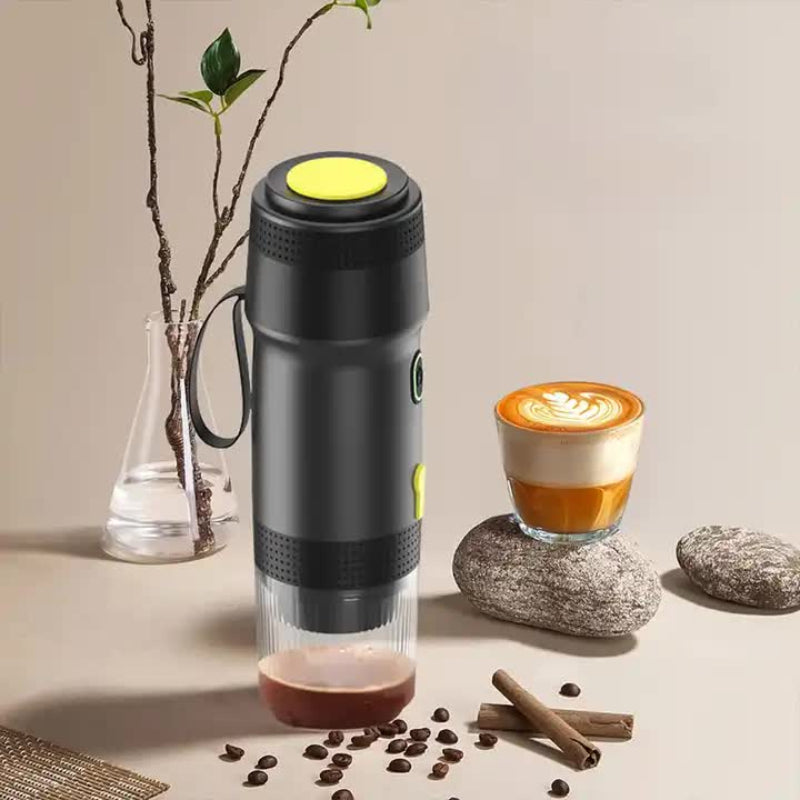 Black Fully Automatic Espresso Coffee Machine Universal 3 In 1 Capsule Powder & Maker