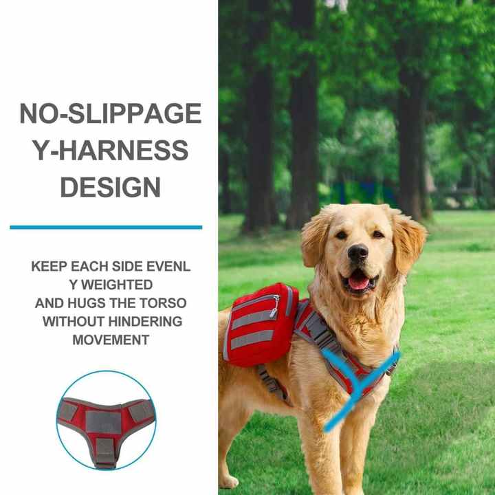 Elosung Camouflage Dog Tactical Backpack Harness Outdoor Saddle Bag For Dogs