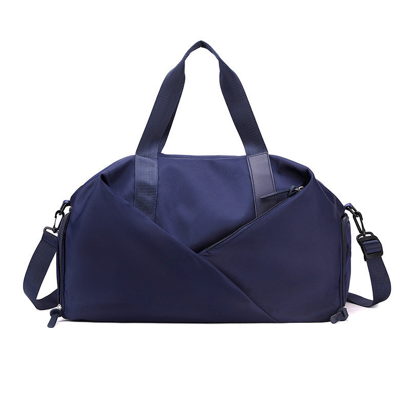 Elosung Nevy Blue Stylish Gym Travel Bag With Shoe Compartment Lightweight And Durable Design
