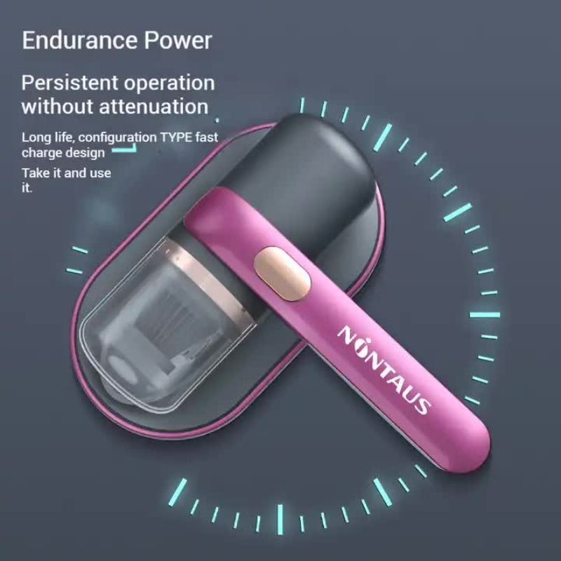 Elosung Purple Portable Uv Mattress Cleaner Handheld Wireless Dust Mite Vacuum Home Sterilizer For Bed Fabric & Upholste