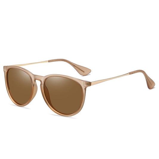Brown Stylish Polarized Sunglasses For Men And Women Uv Protection Lightweight Design Trendy Outdoor Activities