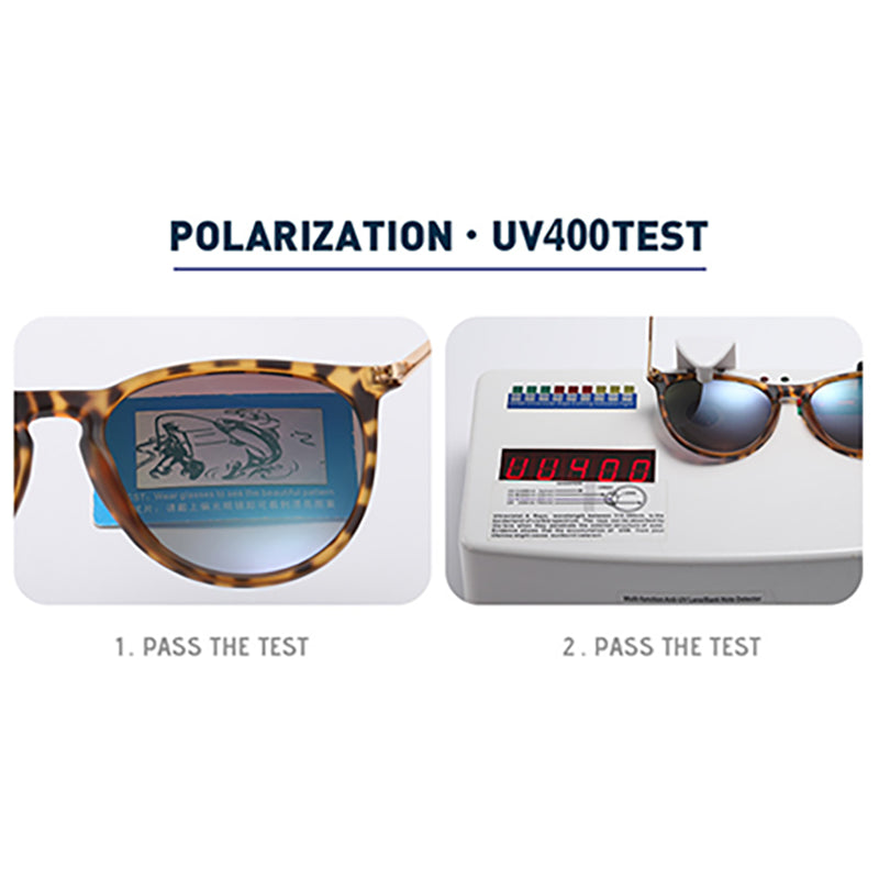 Brown Stylish Polarized Sunglasses For Men And Women Uv Protection Lightweight Design Trendy Outdoor Activities