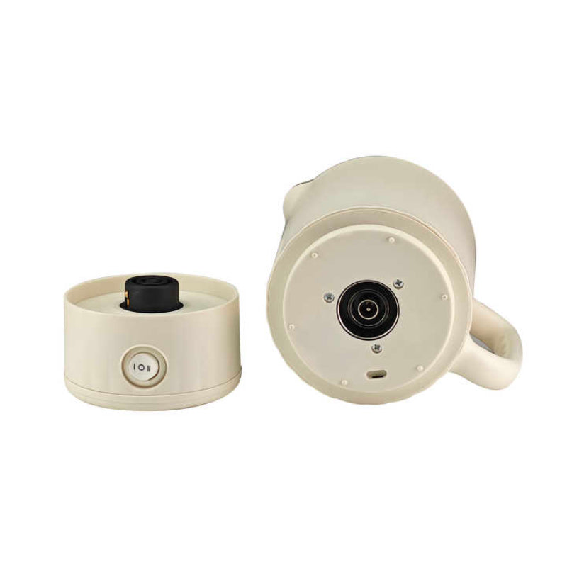 White Foldable Travel Electric Kettle 304 Stainless Steel Water Boiler