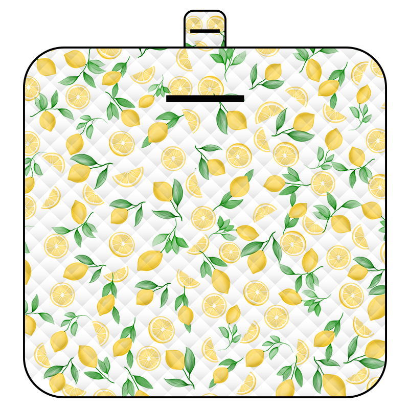 Elosung Thickened Waterproof Picnic Blanket Portable Outdoor Beach Mat For Camping And Hiking 150 X 200Cm Lemon