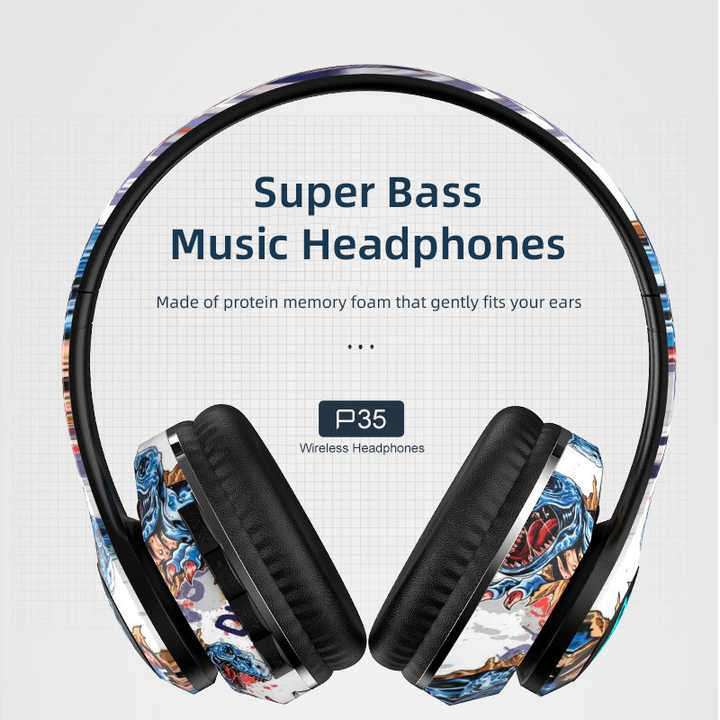 Elosung Wireless Bluetooth Headphones Stylish Over Ear Design With Long Battery Life Hi Fi Sound And Universal Compatibi