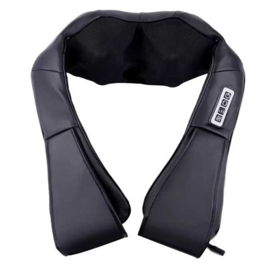 1 Sets of Elosung 1 Sets Of Kneading Neck And Shoulder Massager With Heat Four Button Design Black
