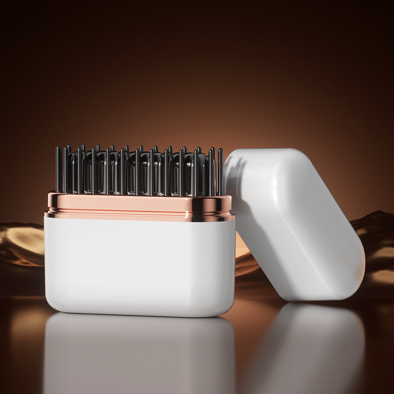 Elosung White Wireless Hair Straightening Brush With Temperature Model Hk 118