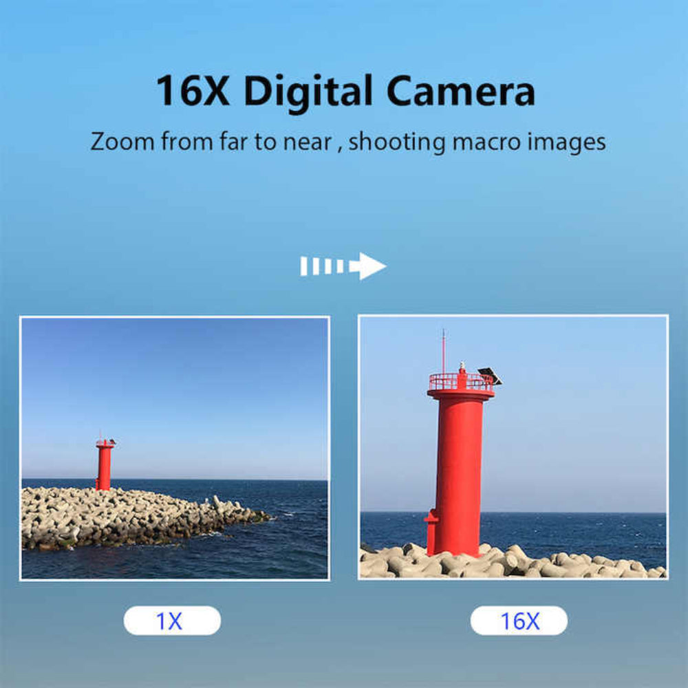 Elosung Green Dc403 Digital Camera 16X Zoom 2.4 Inch Ips Screen 32Gb Memory Card Included