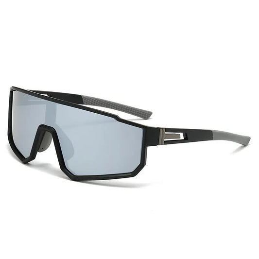 Uv400 Sports Sunglasses With Polarized Tac Lens Black/Silver
