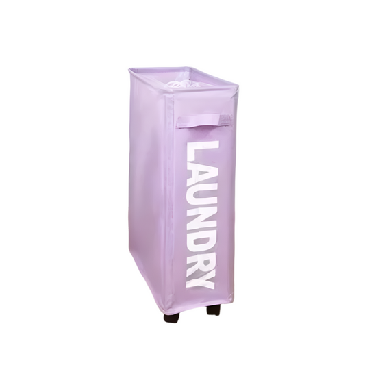 1 Sets of Elosung 1 Sets Of Rolling Laundry Basket With Wheels 42L Capacity 39*18.5*58Cm