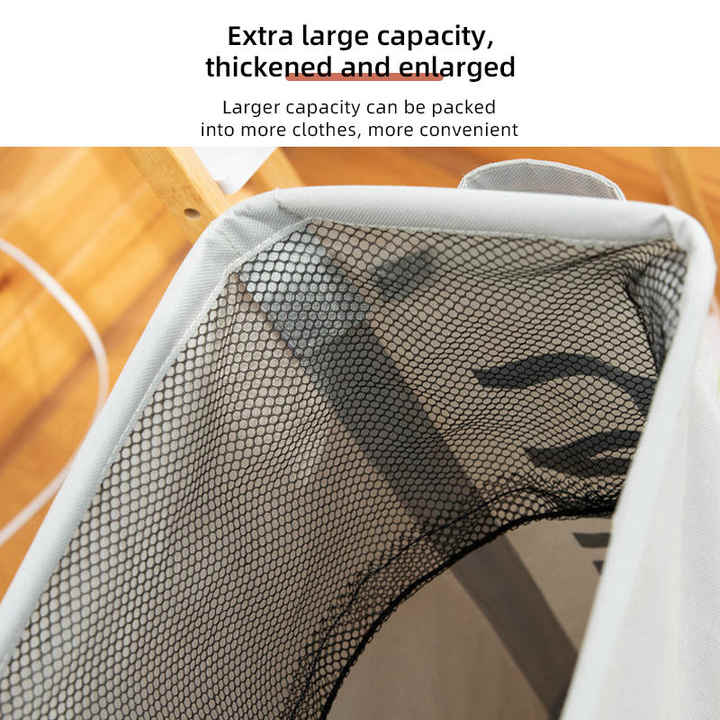 1 Sets of Elosung 1 Sets Of Rolling Laundry Basket With Wheels 42L Capacity 39*18.5*58Cm