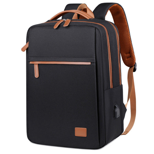 Black Waterproof Business Backpack 31L Capacity Stylish And Versatile