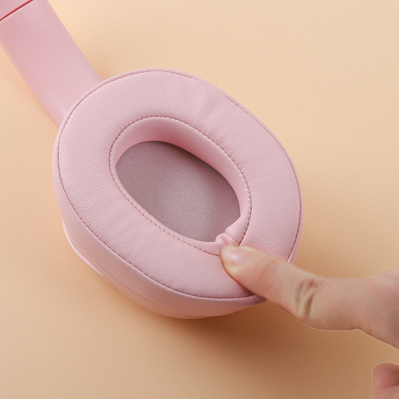 Elosung Pink Wireless Noise Cancelling Over Ear Headphones Bluetooth 5.0 Long Battery Life