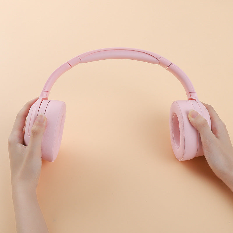 Elosung Pink Wireless Noise Cancelling Over Ear Headphones Bluetooth 5.0 Long Battery Life