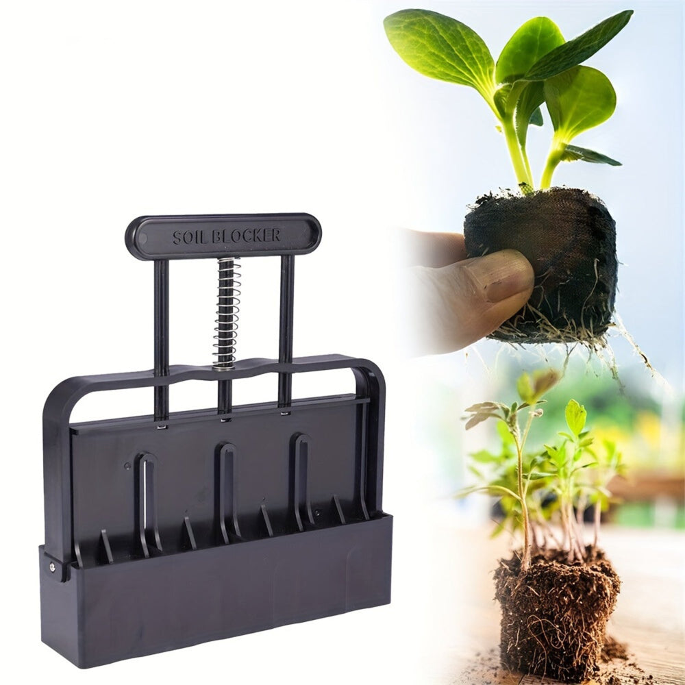 Elosung 5X5 Soil Block Maker Durable Handheld Gardening Tool For Seed Starting