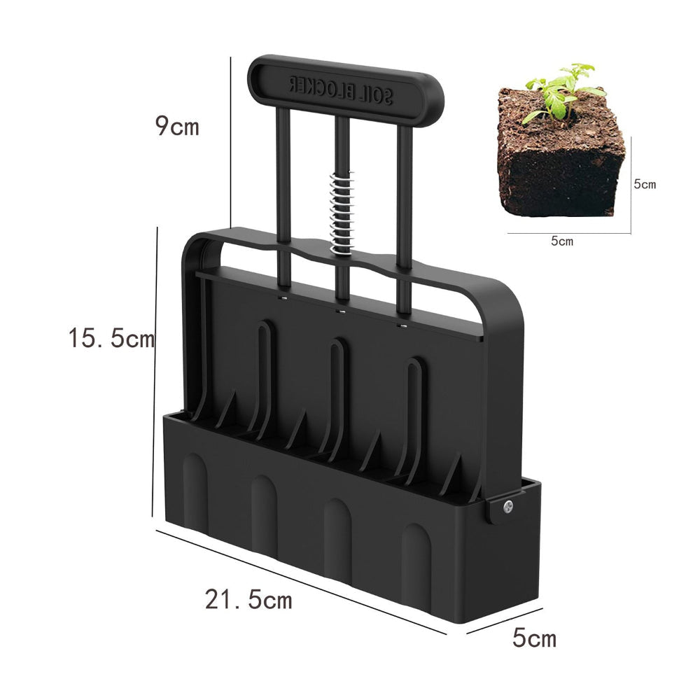 Elosung 5X5 Soil Block Maker Durable Handheld Gardening Tool For Seed Starting