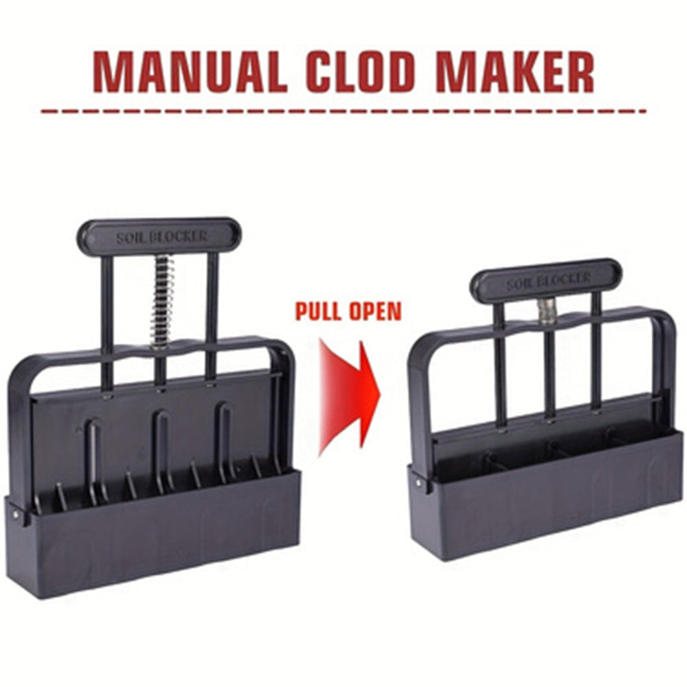 Elosung 5X5 Soil Block Maker Durable Handheld Gardening Tool For Seed Starting