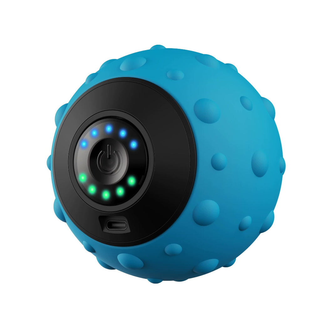 Blue Rechargeable Electric Massage Ball Vibrating Full Body Muscle Relaxation Tool