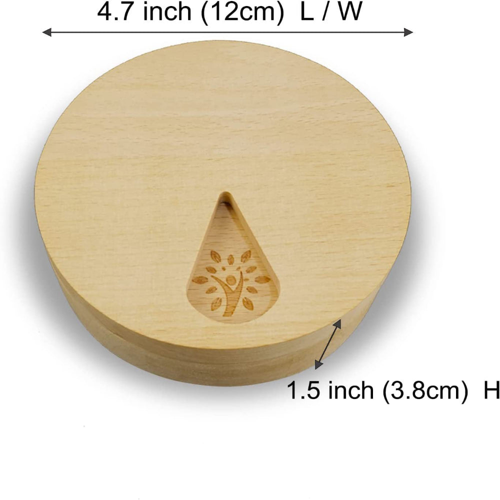 Elosung Natural Pill Organizer Weekly Rotating Medication Box