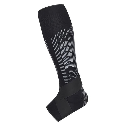 Elosung M Black A Pair Compression Sports Calf Sleeves With Silicone Shock Absorption Protective Leg Support For Running