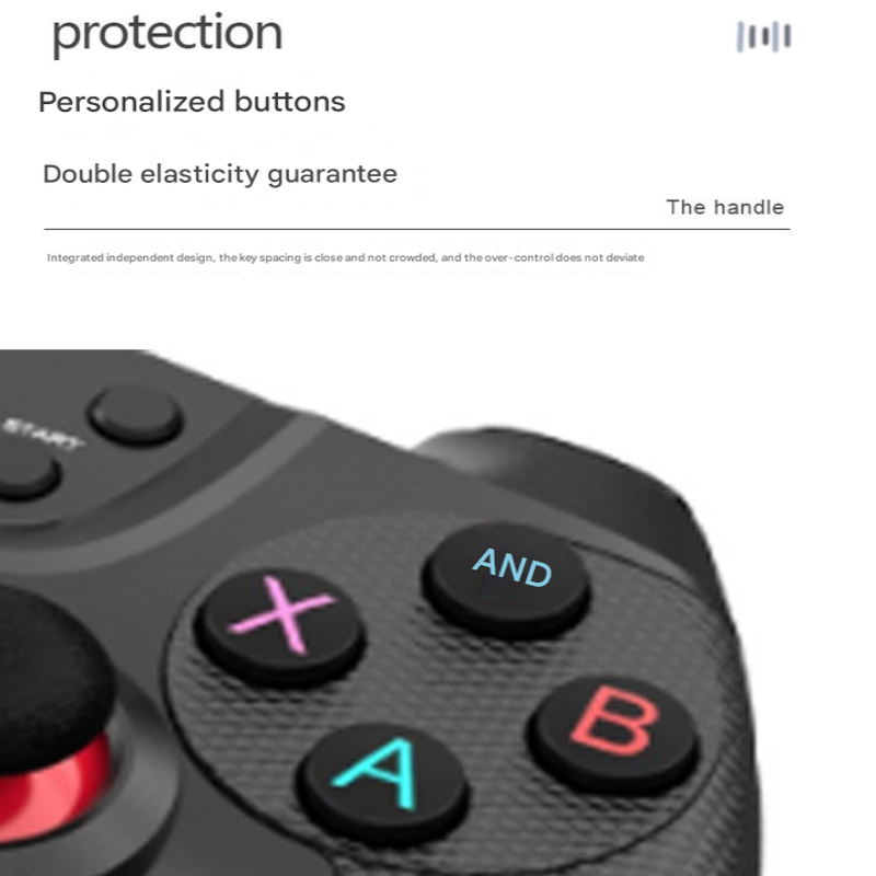 Elosung Black 2.4G Wireless Game Bluetooth Controller For Android Phones Pc Gaming Consoles