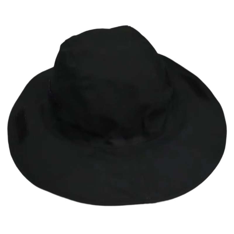 Black Outdoor Waterproof Wide Brim Rain Hat