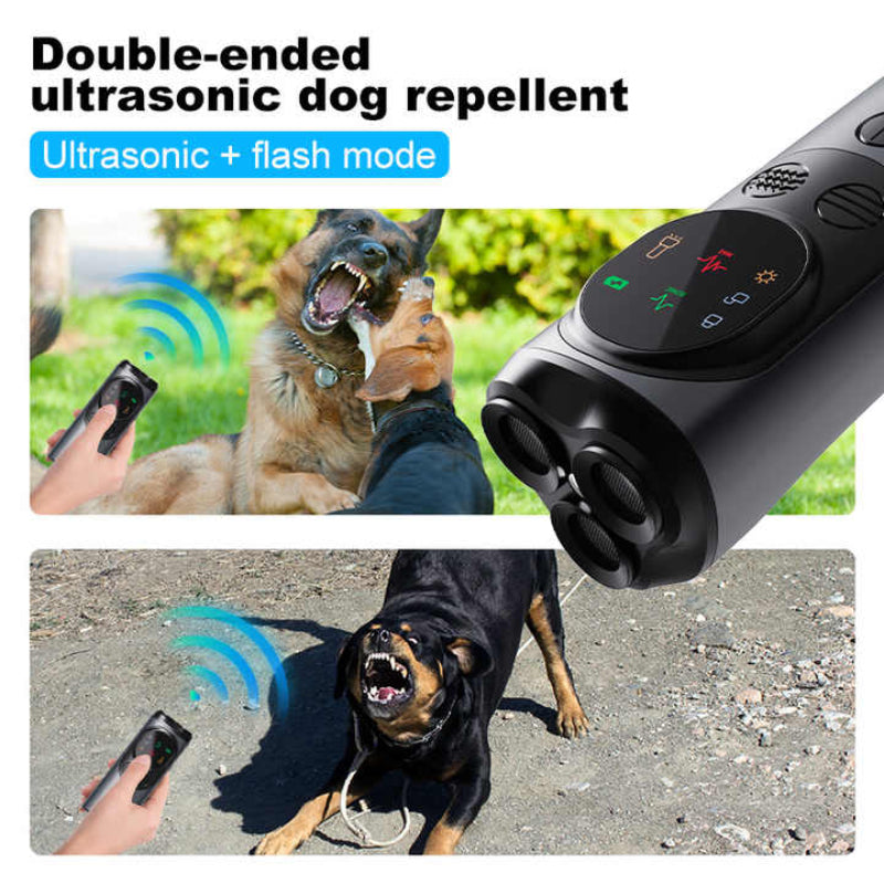 Ultrasonic Dog Repeller High Power Flash Mode Effective Outdoor Use For Controlling Aggressive Dogs
