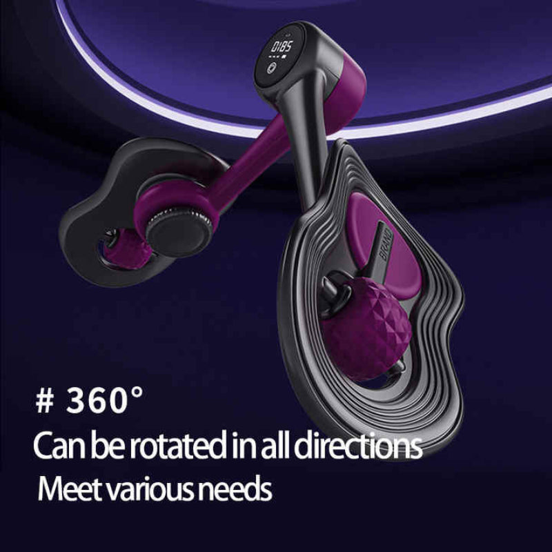 Dark Purple Multi Function Pelvic Floor Muscle Trainer Thigh Trimmer 360 Rotatable Leg Fitness Tool